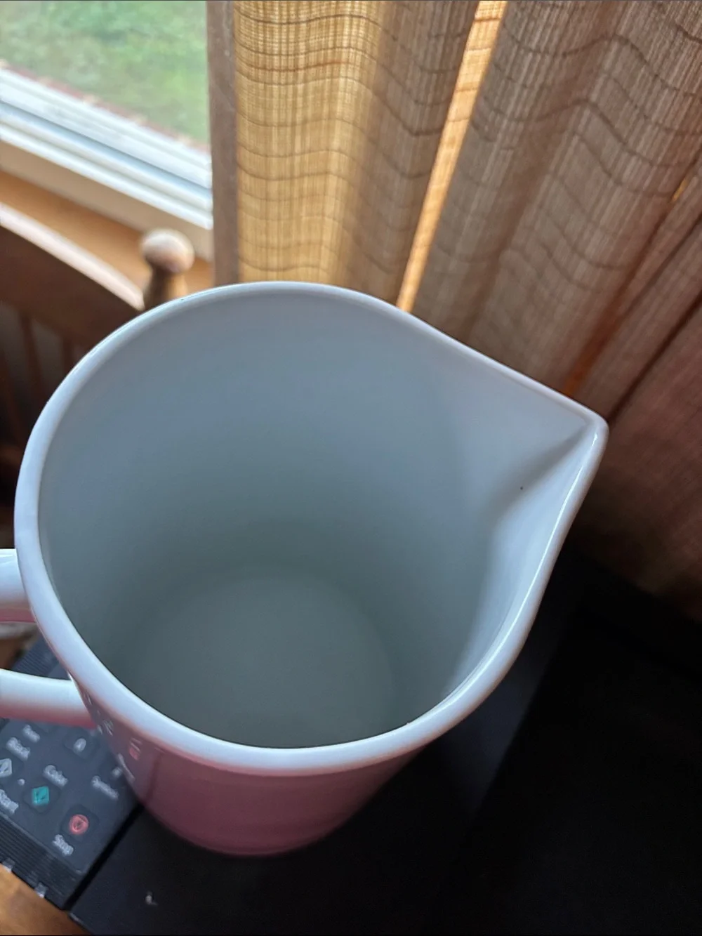 White porcelain Pitcher with Handle